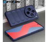 KEYSION Shockproof Case for VIVO X100 Pro 5G X90 Pro+ Plus Anti-skid Soft Silicone Phone Back Cover for iQOO 12 Pro 11 Z7 Z7X 5G