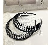 2PCS non slip plastic headband, easy to comb thin headband, versatile and fashionable, suitable for both men and women
