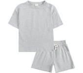 Traje para niños Niños y niñas versión coreana traje deportivo de verano 2025 nuevo verano ropa pequeña y mediana