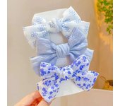Pinzas para el pelo de bebé con lazo Floral, pasadores BB de Metal para niña, accesorios para el cabello, 3 unidades por lote