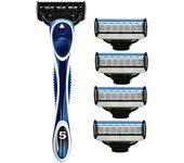 Classic Manual Shaver, 5-Layers Blade Razor, Replaceable Blade, Washed And Reused, Safety Razor For Men
