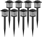 2-12 Pack LED Solar Lights Pathway Sunlight Waterproof Outdoor Solar Walkway Lights Garden Landscape Path Yard Patio Driveway