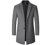 GASL-Gabardina lana larga hombre, abrigo informal negocios, otoño-invierno, sólido, novedad.