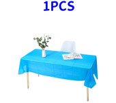 1pc Reusable Tablecloths 137x183cm BPA Free Plastic Dining Table Cover Cloth for Parties Picnic Camping Disposable Tablecloths