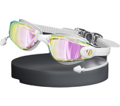 Swim Goggles, Swimming Goggles No Leaking Full Protection Adult Men Women Youth, Myopia lenses