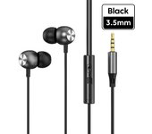 All Compatible Wired Headset Metal Soundproof Waterproof Sweat Resistant Sports Earphones High Definition Voice Call game Earphone Compatible with All Type-C 3.5MM Interface Mobile