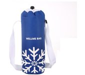Funda de botella de agua con aislamiento de tela Oxford, calentador de botella de agua portátil impermeable con correa, bolsa de viaje para deportes al aire libre