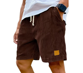 Novedad de verano para hombre, pantalones cortos de pana, pantalones cortos holgados con bordado de logotipo, pantalones cortos informales para hombre, pantalones cortos deportivos con cintura elástica