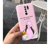 For Redmi 9 Case Girl Child Soft Silicone Phone Cover For Xiaomi Redmi 9 Redmi9 Protective Back Cover Bumper