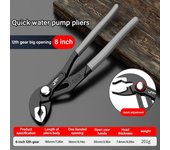 Adjustable Water Pump Pliers Multi-function Heavy Duty Large Opening Water Pipe Pliers Pipe Wrench For Plumber