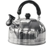 Tetera de viaje portátil de acero inoxidable para acampar, tetera de café con mango de seguridad plegable, utensilios de cocina