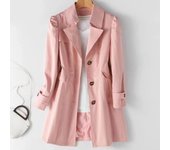 Trench coat woman Chunqiu 30-40-50-year-old small children's Korean version of large long-sleeved coat