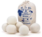 Handy Laundry, Bolas de lana para secadora, suavizante natural, reutilizables, reducen las arrugas de la ropa y ahorran tiempo de secado, mejor alternativa a las bolas de plástico y suavizante