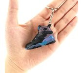 3D Mini 3D Sports Shoes Keychain Basketball Shoes Keychain Finger Skateboard Accessories Men's and Women's Trendy Pendant