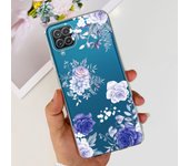 For Galaxy A12 A125F Samsung Cover Capa Case Bling Heart Butterlfly Flower Painting Fundas  For Samsung A12 SM-A125F Clear Cases