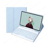 Round Key Keyboard Spanish for Samsung Galaxy Tab S9 FE SM-X510 X516B 10.9 inch Keyboard Case Pencil Slot