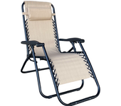 Silla  tumbona hamaca plegable de gravedad cero y resistente  con grosor del tubo de 25 mm para Playa Patio Jardín Camping al Aire Libre, 120 kg, 158x66x108 cm
