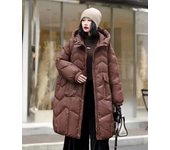 90% Duck Down Jackets Long Hooded Puffer Coats Oversized  Keep Warm Outwear Autumn Winter 52 50 48 46 44 42 40 38 36