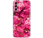 For Samsung M13 4G Case 6.6" SM-M135F Flowers Rose Transparent Phone Case Back Cover Soft Cover For Samsung Galaxy M13 M 13 Capa