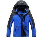 Women Men Winter Fashion Ski Snowboard Jacket Thermal Fleece Waterproof Fish Casual Work Rain Jacket Coat Windbreaker Parka