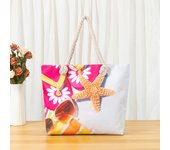 Ethnic Style Beach Tote Bag with Double Handles for Women - Fashionable and Spacious Bag for Beach Essentials