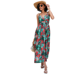 Vestidos de mujer, estampados de verano, vestidos lenceros midi ceñidos a cintura