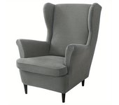 2pc Stretch Americana Armchair Covers with Elastic-Grip, Machine-Washable Polyester/Spandex Furniture Protectors for Home Decor