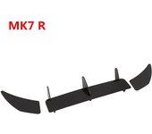 Car Rear Bumper Diffuser Tail Apron Flaps Side Splitters For VW Golf 7 GTI MK7 7R 7.5R 2013-2020 Rear Spoiler Lip