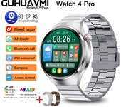 Reloj inteligente Para Hombre Watch 4 Pro 1,53 inch 360*360 AMOLED HD Screen Bluetooth Call GPS NFC Heart Rate Sports Smartwatch Valentine's Day Gift 2025