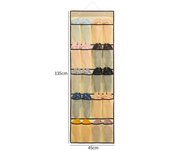 Multi-Layer Wall-Mounted Shoe Organizer Foldable Large Capacity Shoe Hanging Rack Space Saving Sundries Organizer Bathroom