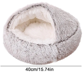 Pet Beds Soft Plush Cats Dogs House Bed for Dog with Slip Resistant Bottom indoor Cat Cave Bed Machine Washable Pet Supplies
