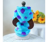 Winter Warm Dog Jumpsuit Cute Dinosaur Clothes for Small Dogs Cat Coat Dog Jacket Light Blue Clothes Funny Costume Pet Clothes