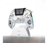 Interactive Screen Wireless Gaming Controller for Switch/PC/iOS/Android Hall Effect Stick RGB Light 1800mAh with Charging Dock