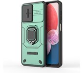Wolfsay For Samsung Galaxy A13 4G Case Slide Camera Phone Cover Samsung Galaxy A13 4G Armor Shockproof Metal Stand Back Cover