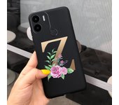 For Xiaomi Redmi A1 Case Black Crown Flowers Soft TPU Phone Cover Cases For Xiaomi Redmi A1 Plus A1+ RedmiA1 Sikilly Fundas Etui