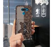 Anti-knock Back Cover Phone Case For LG K50/X6/K12 Max/Q60 Cartoon Card bag Silicone Soft case protective Full wrap Cute
