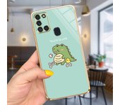 Maple Leaf Couple Heart Cases For Samsung A21s Case Silicone Cover Samsung Galaxy A21s SM-A215F Camera Protection Casing Soft