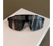 Bicycle riding glasses white frame transparent large frame outdoor sunglasses windproof sand ultraviolet sunglasses