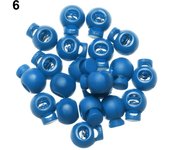 20pcs High Quality DIY Sportswear Accessories Cord Lock Bean Plastic Stopper Toggle Clip Apparel Shoelace