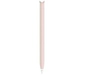 Apple Pencil 1 and 2 silicone cases, soft protective cover, shock resistant, with Kawaii cat drawing, 2/1