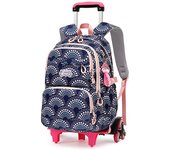 Mochila Escolar Trolley de Ruedas Material de Nylon Impermeable Diseño de Camuflaje