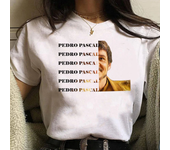 Pedro Pascal t shirt women streetwear anime summer Tee girl streetwear clothing