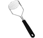 Stainless Steel Black Handle Mashed Potato Making Cooking Concepts Smooth Potato Masher Vegetable Crusher