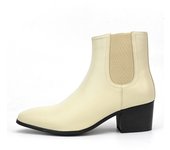 Nuevas botas Chelsea de otoño e invierno botas cortas de tacón alto de moda para hombres