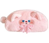Stationery Organizer Cartoon Plush Pencil Case Soft Fluffy Stationery Storage Bag Animal Shape Multifunctional Pen Bag Students