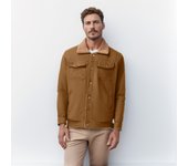 Chaqueta de hombre de otoño e invierno chaqueta informal de herramientas de algodón de terciopelo