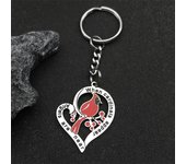 New Earrings Red Bird Love Keychain Personality Bird animal Gift