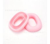 A Pair of Ear Pad Covers For Apple AirPods Max Bluetooth Earphones Solid Color Silicone Protective Case Anti Drop Anti Scratch
