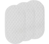 Protector de cambiador de pañales para bebé, 3 unidades, impermeable, de algodón de bambú, lavable, reutilizable, 14 x 27 pulgad