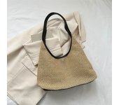 Internet Celebrity Korean Ins Retro Woven Tote Bag Grass Woven Bag Large Capacity Armpit Bag Shoulder Bag Beach Bag Women